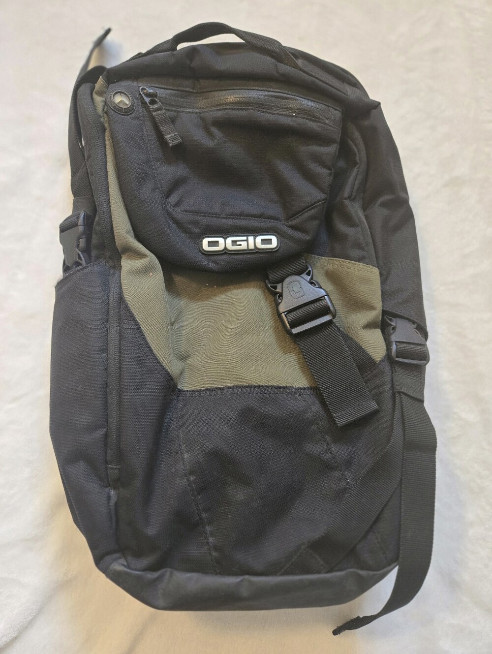 OGIO Black & Olive Green Backpack